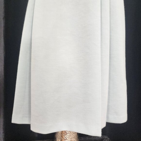 Vintage ILGWU Union Made Powder Blue Pleated & Button Skirt 26.5"" plus stretch - Picture 3 of 11